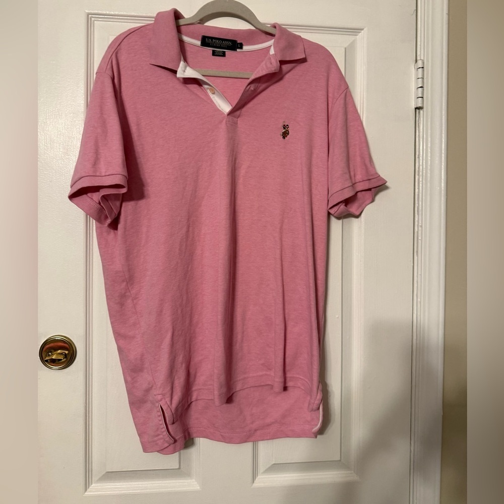 U.S. Polo Assn. Pink Polo Shirt